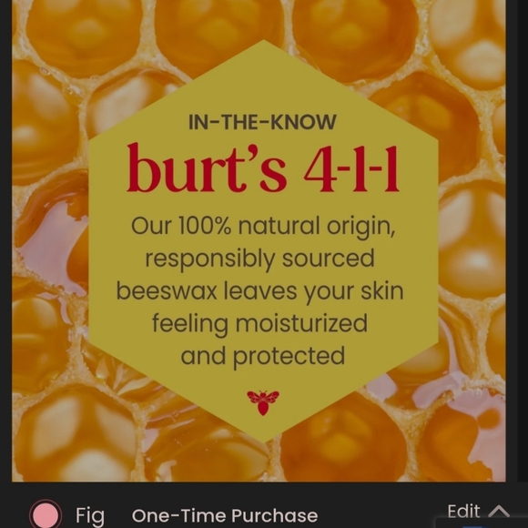 Burts Bees Lip Shimmer Color Fig 133 NIB Sealed .09oz/2.55g - Picture 10 of 15